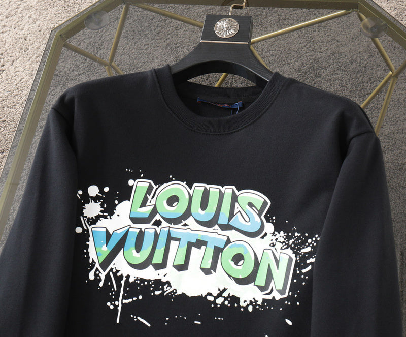 Full styled look of Louis Vuitton luxury clothing with tailored silhouette