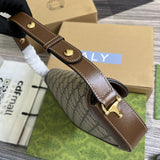 Side profile of structured polished women's handbag – women's designer-style accessory