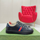 Gucci Casual sneakers in all-black low-top design front view