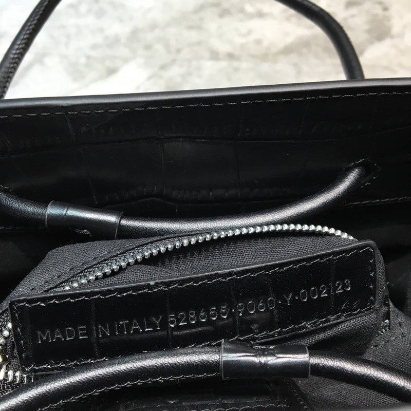 Statement Vegan Leather Handbag - Modern Structured Build | Women's Designer-Inspired Purse #907 - alternate angle view (image 8) of designer-inspired handbag