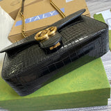 Interior view of structured sleek women's handbag – women's luxury handbag