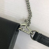 Handle and strap detail of structured sleek women's handbag – women's everyday handbag
