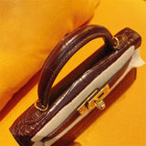  streamlined handbag detail view showing craftsmanship 8