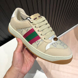 Gucci Streetwear sneakers in two-tone signature lace-up style front view