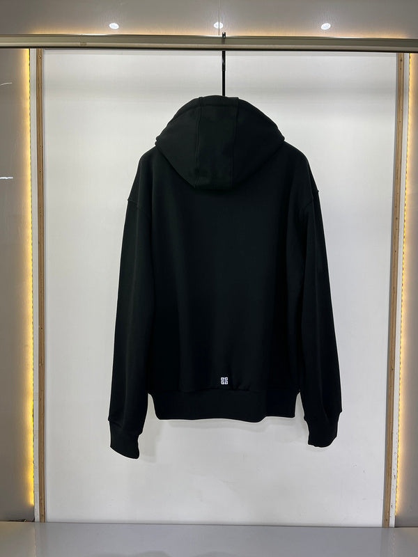 Close-up detail shot of Givenchy luxury clothing with everyday silhouette