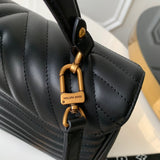 Handle and strap detail of elevated refined women's handbag – women's premium purse