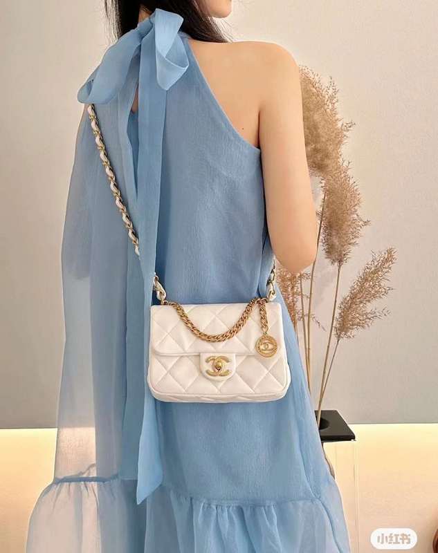 Zivas Charm Polished Finish Luxury Handbag (Polished Everyday Piece) – Detail View