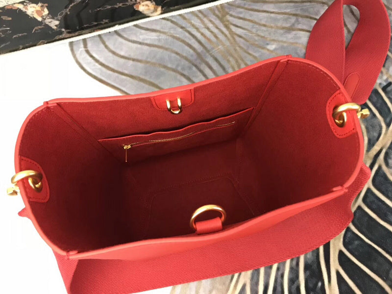 Close-up detail of statement modern women's handbag – women's statement bag