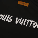 Front view of Louis Vuitton luxury clothing with monogram-inspired silhouette