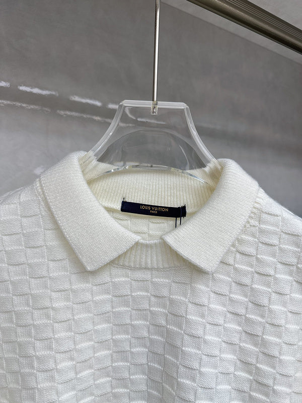 Full styled look of Louis Vuitton luxury clothing with runway-inspired design