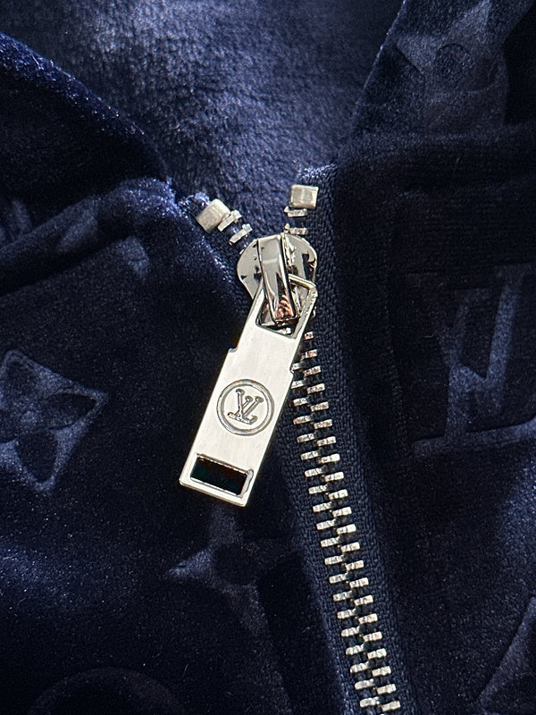 Full styled look of Louis Vuitton luxury clothing with streetwear-inspired cut