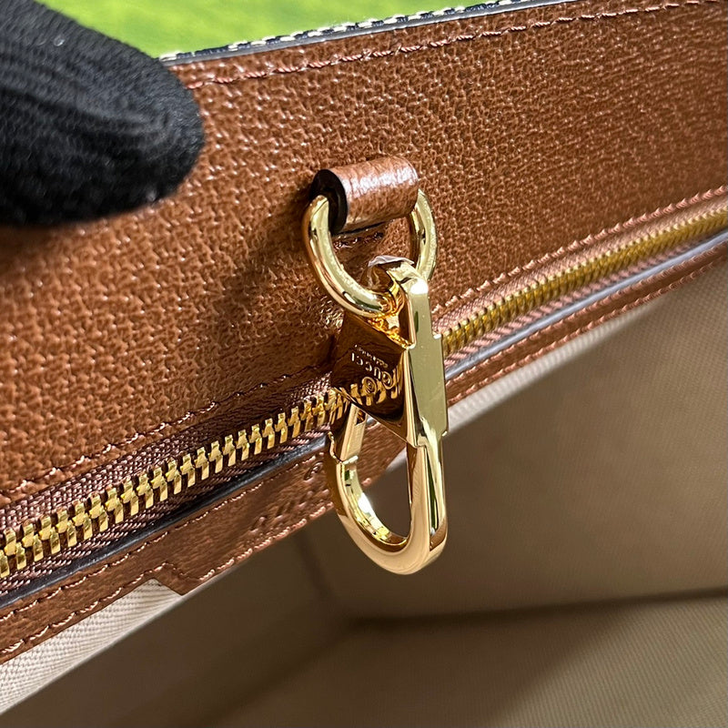 Close-up detail of signature statement women's handbag – women's designer-style accessory