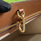 Close-up detail of signature statement women's handbag – women's designer-style accessory