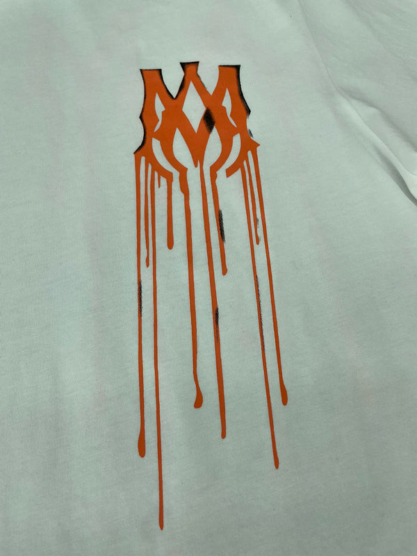 Close-up of Amiri t-shirt craftsmanship