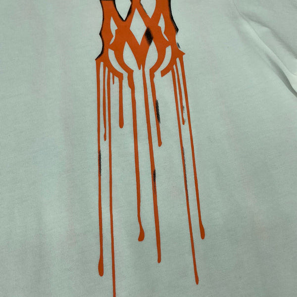 Close-up of Amiri t-shirt craftsmanship