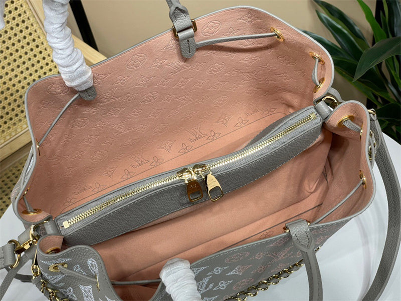  contemporary handbag detail view showing craftsmanship