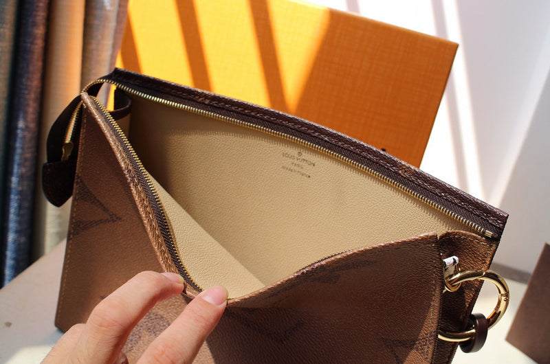 Back view of signature premium women's handbag – women's luxury handbag