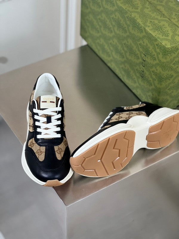 Gucci stone beige luxury sneakers view 9 classic court silhouette