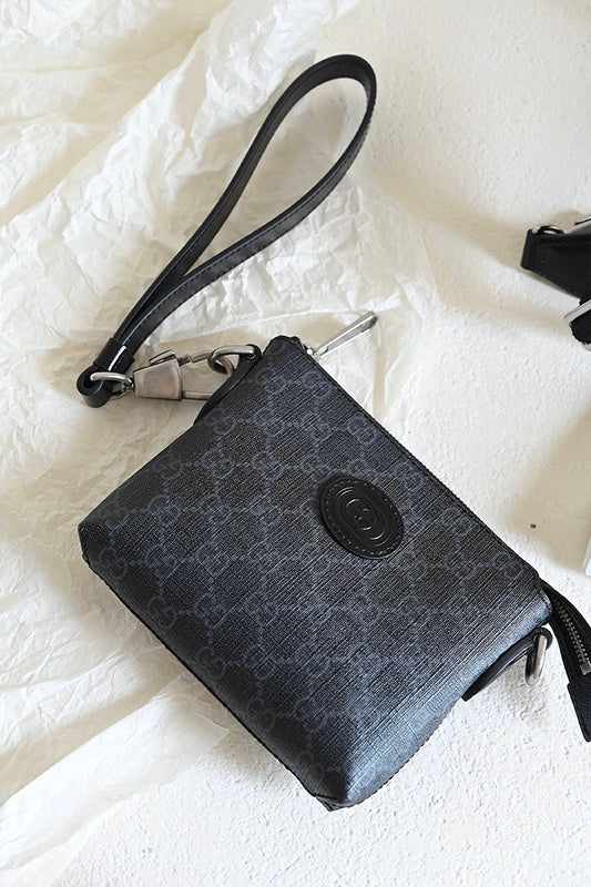 Top view of chic statement women's handbag – women's designer-style accessory
