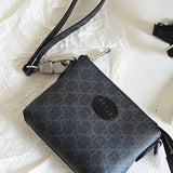Top view of chic statement women's handbag – women's designer-style accessory