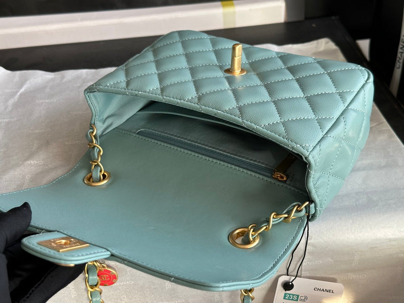 Zivas Charm Polished Finish Designer Handbag (Premium Everyday Carry) – Angled View