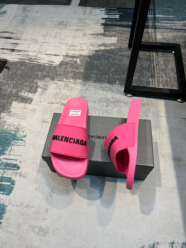 Balenciaga White Block Heel Sandals - Lifestyle Styling Shot