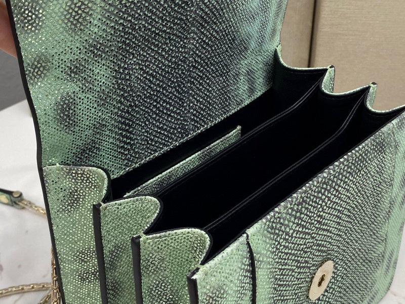 Polished Faux Leather Handbag - Premium Craftsmanship Detailing | Women's Premium Handbag #1795 - alternate angle view (image 8) of designer-inspired handbag