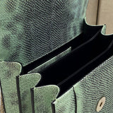 Polished Faux Leather Handbag - Premium Craftsmanship Detailing | Women's Premium Handbag #1795 - alternate angle view (image 8) of designer-inspired handbag
