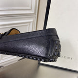 Gucci all-black luxury sneakers view 5 retro runner design