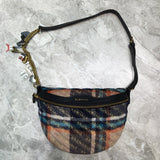 Polished Vegan Leather Handbag - Smooth Faux-Leather Exterior | Women's Luxury Handbag #730 - side angle view (image 2) of designer-inspired handbag