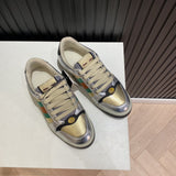 Gucci clean off-white luxury sneakers view 4 bold athletic profile