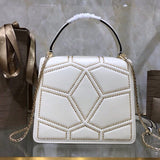 Sophisticated Vegan Leather Handbag - Everyday Elegance | Women's Fashion Handbag #1783 - styled full view (image 7) of designer-inspired handbag