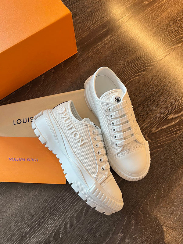 Louis Vuitton shoes Style 383 - close-up of premium leather craftsmanship