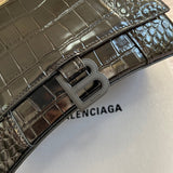 Polished Faux Leather Handbag - Statement Silhouette | Women's Premium Handbag #296 - interior view (image 6) of designer-inspired handbag