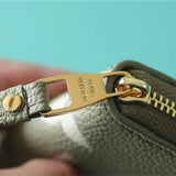  crossbody bag close-up of hardware and finish
