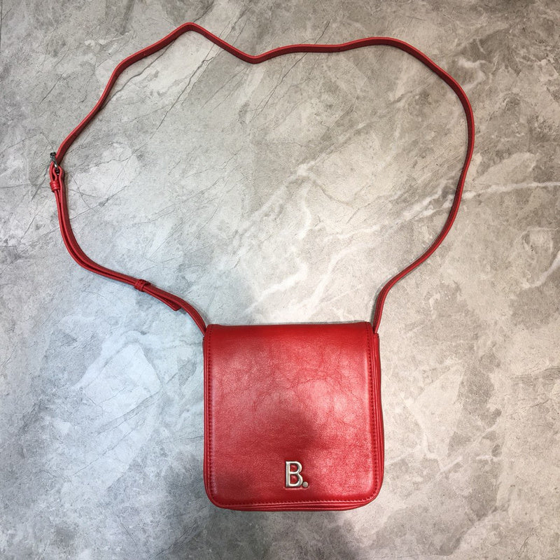 Statement Faux Leather Handbag - Modern Structured Build | Women's Statement Accessory #1061 - front view (image 1) of designer-inspired handbag
