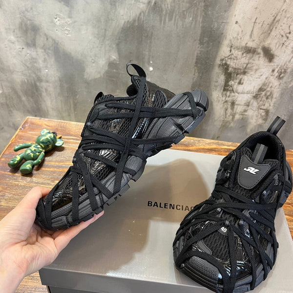 Balenciaga Camel Combat Boots - Side Profile View