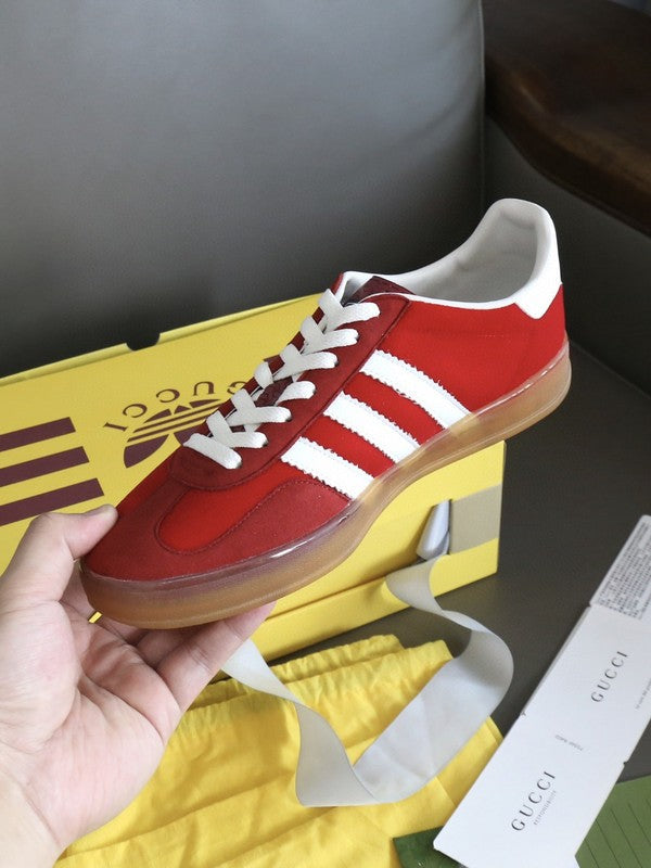 Gucci two-tone luxury sneakers view 5 sleek tonal finish