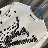 Full styled look of Louis Vuitton cotton t-shirt with tailored silhouette