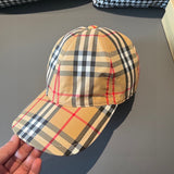 Angled view of Burberry unisex cap