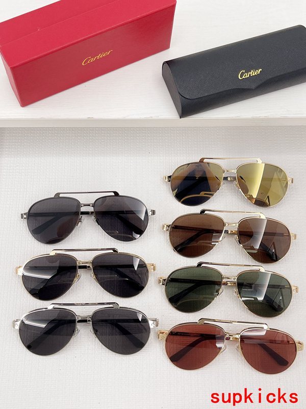 Lifestyle view of Cartier unisex sunglasses