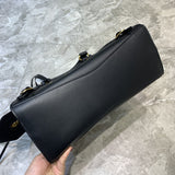 Timeless Premium PU Leather Handbag - Signature Hardware Accents | Women's Designer-Inspired Purse #677 - interior view (image 6) of designer-inspired handbag