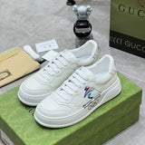Gucci fresh white-and-black luxury sneakers view 9 breathable knit upper