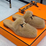 Hermès White Chelsea Boots - Back View
