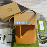 Side profile of signature classic women's handbag – women's luxury accessory