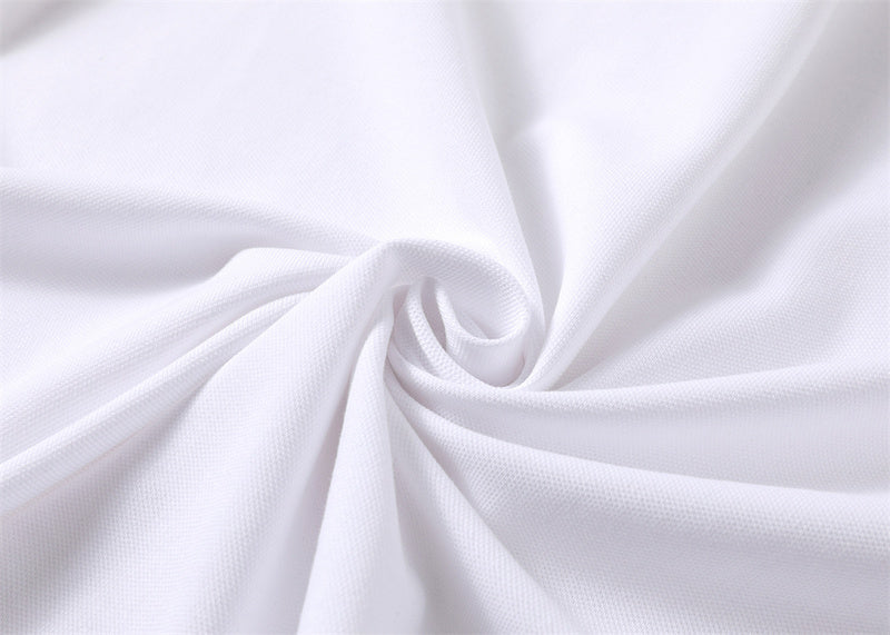 Front view of Polo cotton polo shirt with logo-detail design