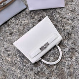 Sophisticated bag shown from front angle
