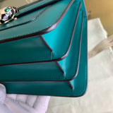 Polished Premium PU Leather Handbag - Smooth Faux-Leather Exterior | Women's Luxury Handbag #1694 - hardware and detail close-up (image 5) of designer-inspired handbag