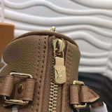 Back view of modern sleek women's handbag – women's luxury handbag