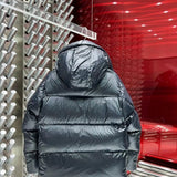 Side profile of Rhude luxury clothing with signature branding